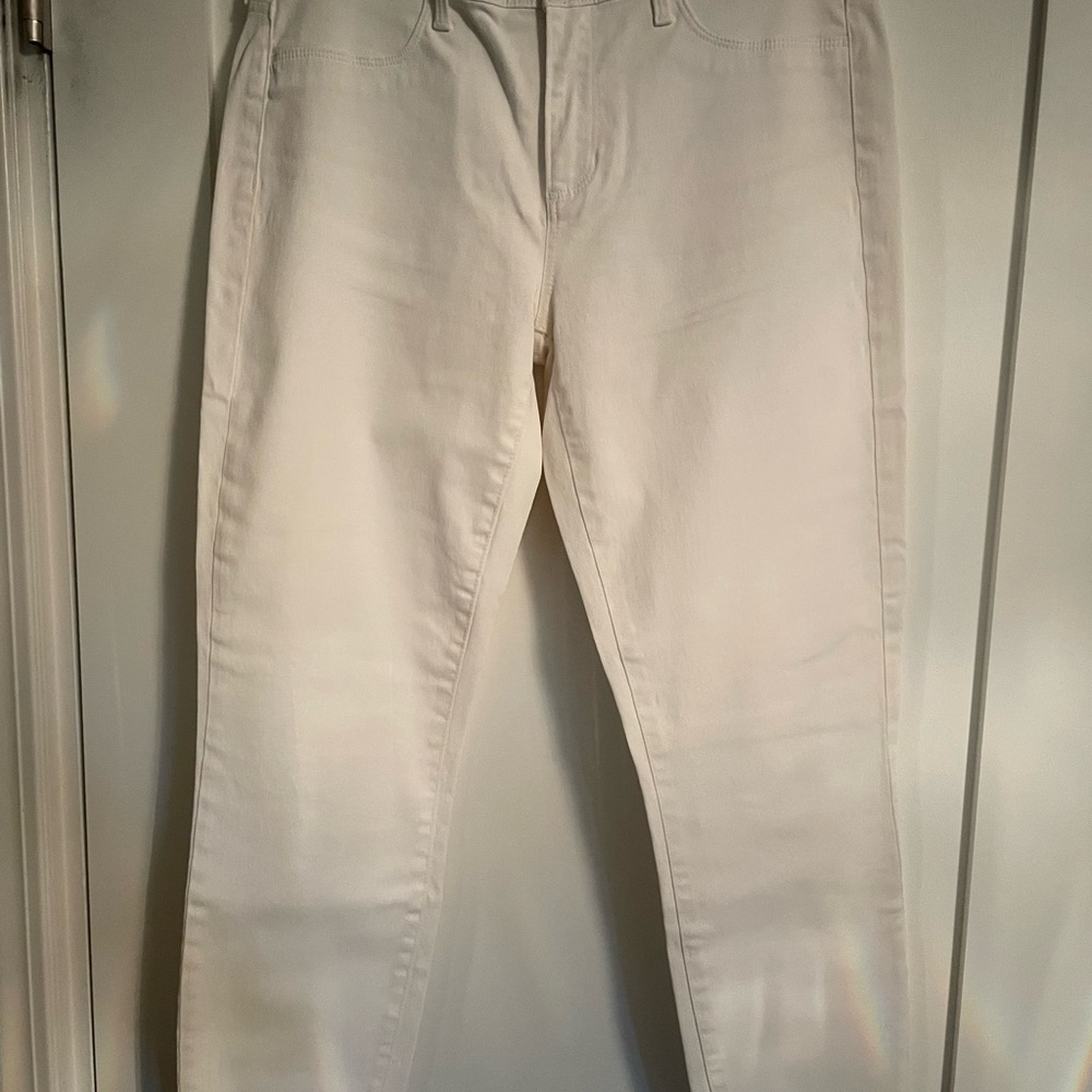Banana Republic Cream Coated Jeans